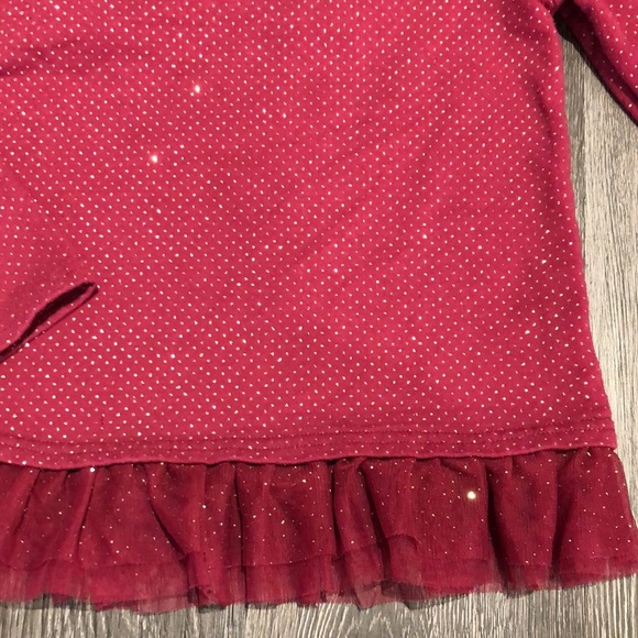 2-5Y Holiday Shirts: Burgundy & Gold Epic Threads Tunic, Gap Reindeer Sweatshirt - Picture 5 of 12